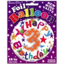 BALLOONS,Age 3 Unisex Helium Foil