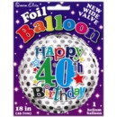 BALLOONS,Age 40 Male Helium Foil