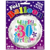 BALLOONS,Age 30 Female Helium Foil