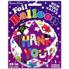 BALLOONS,Thank You Unisex Helium Foil