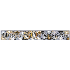 BANNER,Happy 30th Unisex