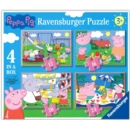 JIGSAW,4 in a Box,Peppa Pig (12,16,20,24)