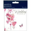 INVITE CARD,Wedding Hearts Foil Square 6's