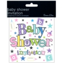 INVITE CARD,Baby Shower Square 6's