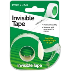 INVISIBLE TAPE,19x7.5m Dispenser I/cd