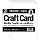 CARD,Craft Thin White 45x64cm 220gsm
