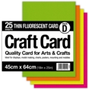 CARD,Craft Thin Fluorescent 45x64cm 230gsm