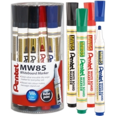 WHITEBOARD MARKER,MW85 Asst.In Tub (Pentel)