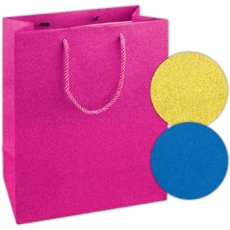GIFT BAG,Glitter,3 Asst.Medium & White Tissue Paper(Was 1.69)