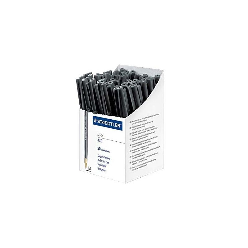 BALL PEN,Staedtler Stick 430 Black Medium, 1.0mm