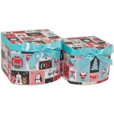 GIFT BOX,Advent 2's with Bell/Bow (Was 8.99)