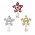 TREE TOPPER,Glitter Star 3 Colours I/cd
