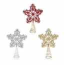 TREE TOPPER,Glitter Star 3 Colours I/cd