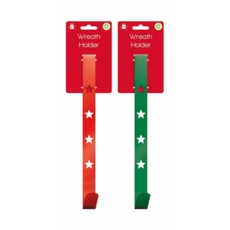 WREATH HOLDER, 2 Assorted Colours H/pk