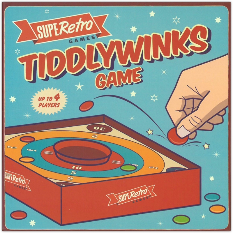 TIDDLYWINKS Game,SUPERETRO Boxed.