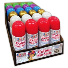 HAIRSPRAY AEROSOL 6 Assorted Colours 250ml