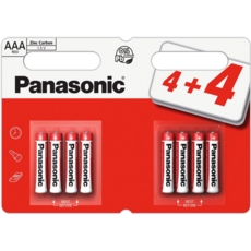PANASONIC Zinc Batteries AAA 4+4  I/cd