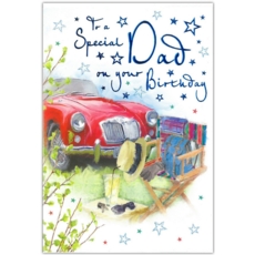 BIRTHDAY CARDS,Dad 6's Vintage Sports Car (Was 1.89)