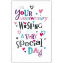 GREETING CARDS,Your Anni.6's Text & Hearts