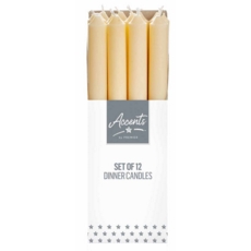 CANDLE,Dinner, Ivory, 25cm CDU
