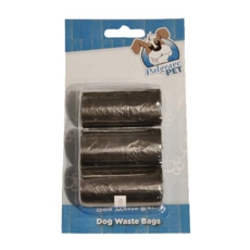 DOG WASTE POO BAGS, 3 Rolls, 20 Bags per roll H/pk