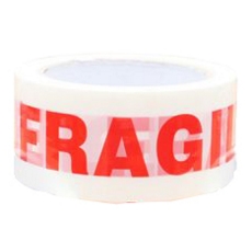 TAPE,FRAGILE,White,Poly Prop, 48x66 H/pk