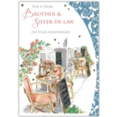 GREETING CARDS,Brother & Sis in Law 6's Alfresco Dining