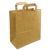 CARRIER BAG,Brown Paper SOS Medium 21x25x12cm 250