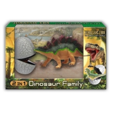 DINOSAUR FAMILY,2 in 1, Jurassic Era,Boxed