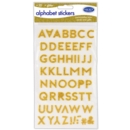 LABELS,17mm Letters,3D Glitter, Gold H/pk        C906