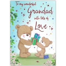 FATHER'S DAY CARDS,Grandad 6's Teddy Bears & Presents