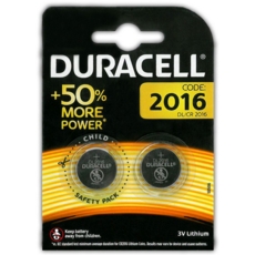 DURACELL Batteries Button Cell 2016 3V Lithium 2's  I/cd