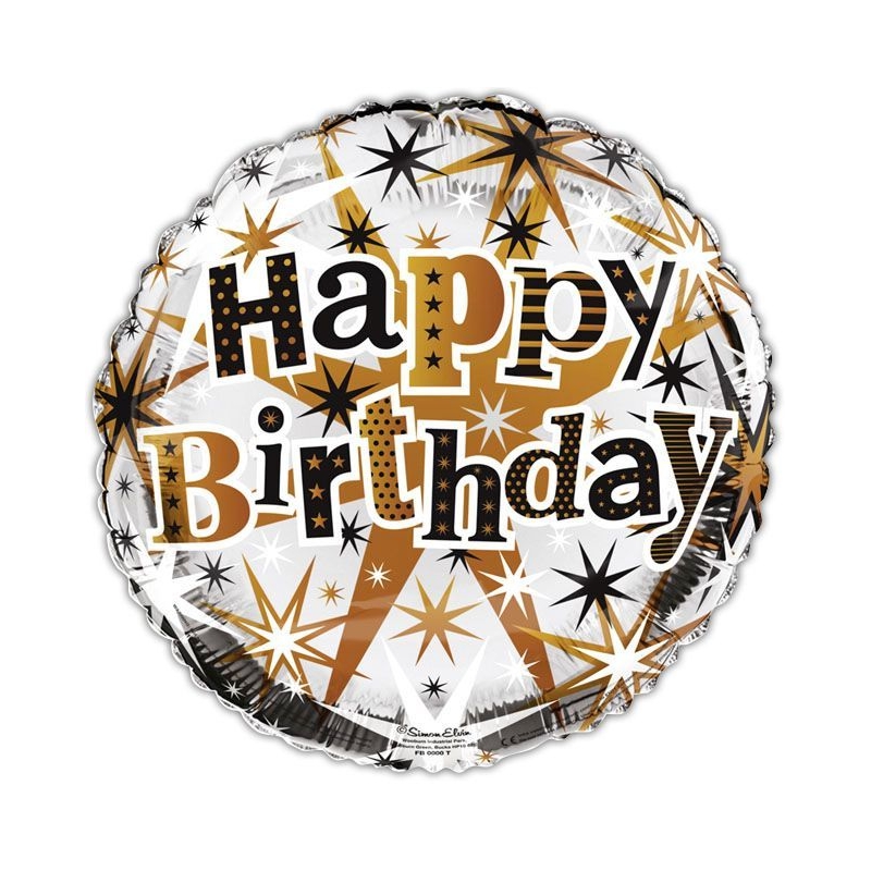 BALLOONS,Happy Birthday Helium Foil