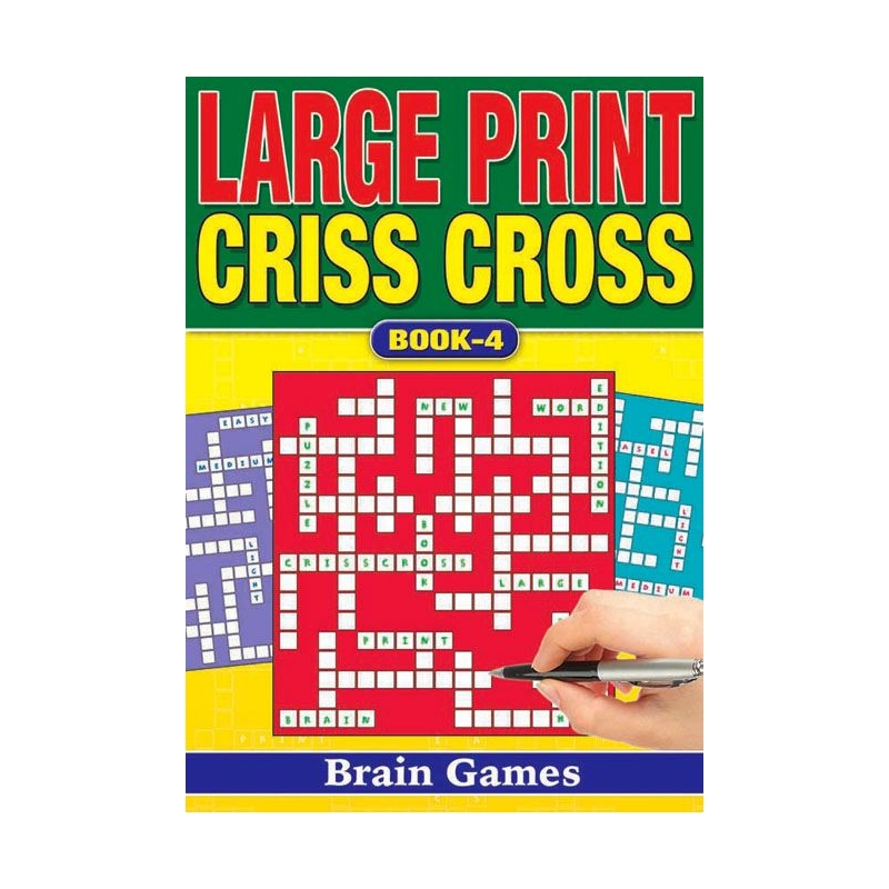 ACTIVITY BOOK,Crisscross Large Print,4 Asst.