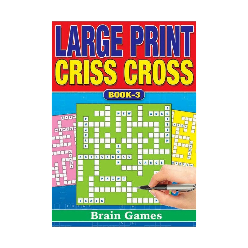 ACTIVITY BOOK,Crisscross Large Print,4 Asst.