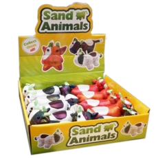 SAND ANIMALS, COW, 6in CDU 3 Assorted