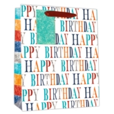 GIFT BAG,Happy Birthday Text (Medium)