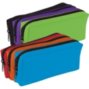 PENCIL CASE,3 Pocket Tri Colour Assorted (Tiger)