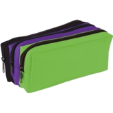 PENCIL CASE,3 Pocket Tri Colour Assorted (Tiger)
