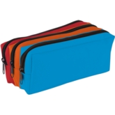 PENCIL CASE,3 Pocket Tri Colour Assorted (Tiger)