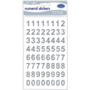 LABELS,Numerals,3D Glitter Silver H/pk