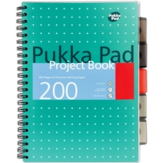 PROJECT BOOK,Pukka Pad,A4 Twin Wire Metallic 200pg