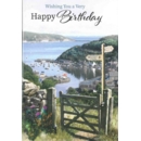 GREETING CARDS,Birthday 6's Coastal Scene