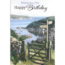 BIRTHDAY CARDS,6's Coastal Scene