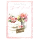 GREETING CARDS,Special Friend 6's Floral Cake