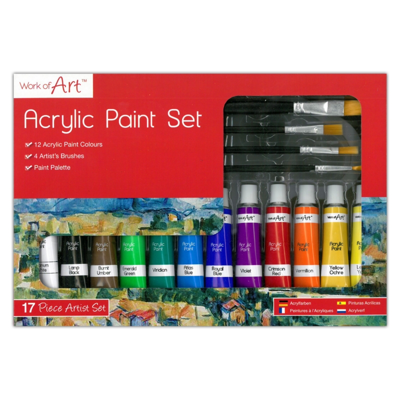 Acrylic Paint Palette Brush, Artists Acrylic Paint Set