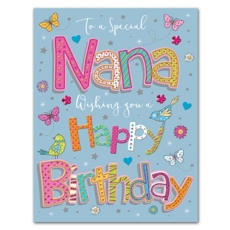 BIRTHDAY CARDS,Nana 6's Birds & Flowers (Was 1.99)