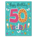 GREETING CARDS,Age 50 Female 6's Flowers & Bubbly