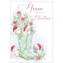 XMAS CARDS,Nanna 6's Floral Wellies (Was 1.15)