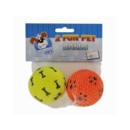DOG BALLS,2's,Neon,5.5cm H/pk